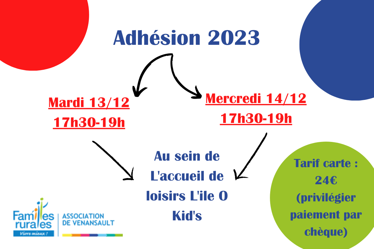 Adhésions 2023